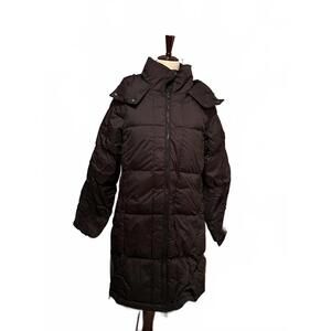 Mondetta NWT Black Long Puffer Coat Hooded XS